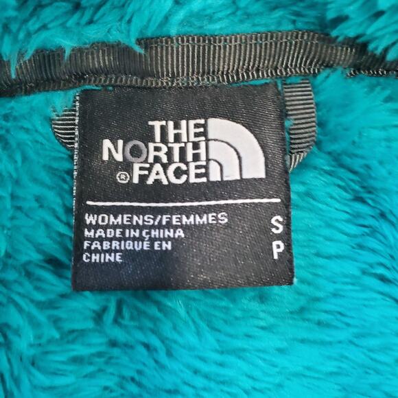 The North Face Jacket Womens Small Teal High Pile Fleece Full Zip Pockets C853F - Picture 4 of 10